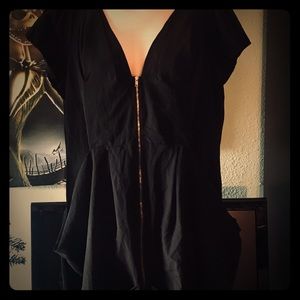 City Chic S Black Tunic